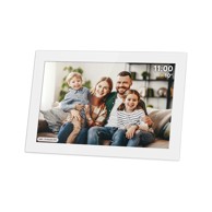 KRÜGER&MATZ Digitalni foto okvir FRAMEO, 10,1", Wi-Fi, zaslon na dodir, bijeli